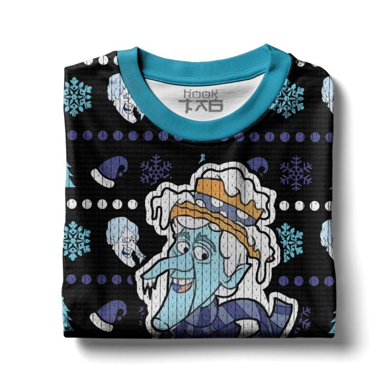 Hooktab Snow Miser The Year Without a Santa Claus Ugly Christmas Sweater Hooktab Snow Miser The Year Without a Santa Claus Ugly Christmas Sweater