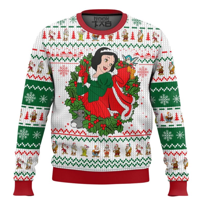 Hooktab Snow White Ugly Christmas Sweater