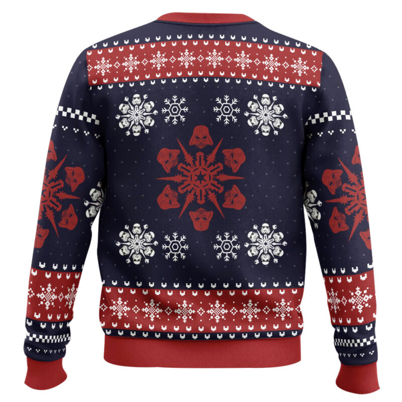 Hooktab Snowflakes Empire Star Wars Ugly Christmas Sweater Hooktab Snowflakes Empire Star Wars Ugly Christmas Sweater