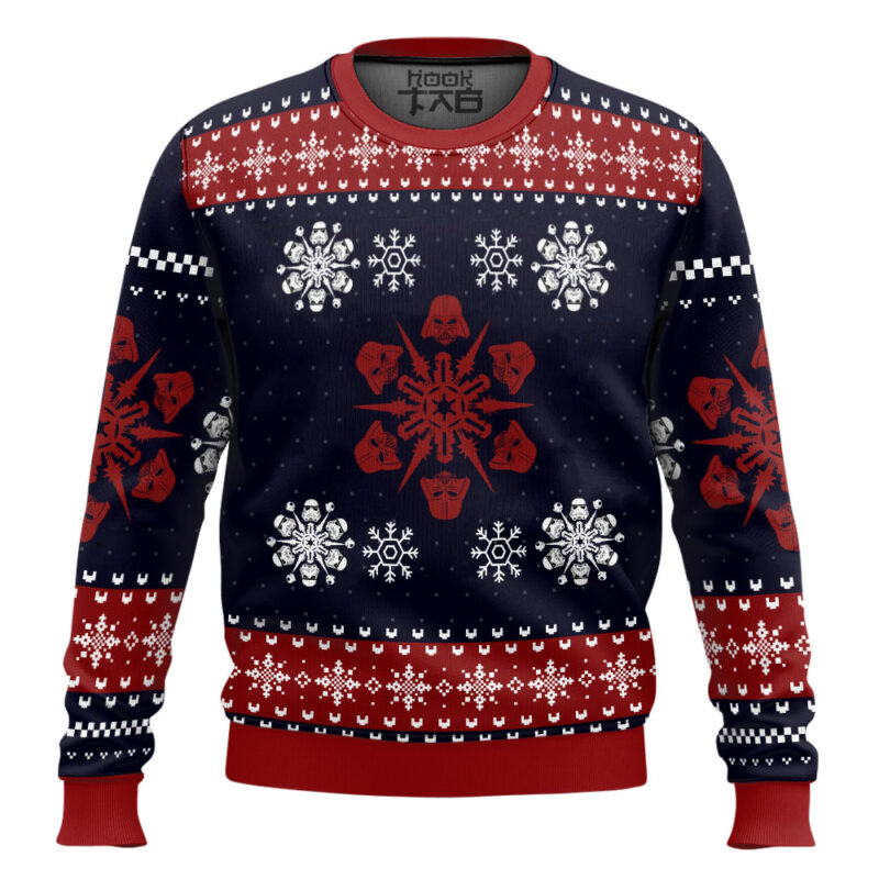 Hooktab Snowflakes Empire Star Wars Ugly Christmas Sweater