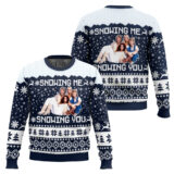 Hooktab Snowing Me Snowing You Abba Ugly Christmas Sweater