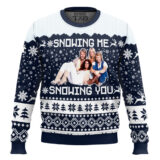 Hooktab Snowing Me Snowing You Abba Ugly Christmas Sweater
