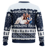 Hooktab Snowing Me Snowing You Abba Ugly Christmas Sweater