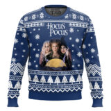 Hooktab Snowtime Hocus Pocus Ugly Christmas Sweater