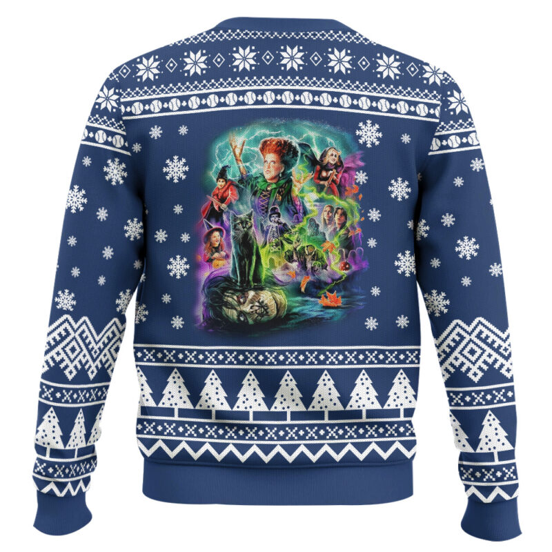Hooktab Snowtime Hocus Pocus Ugly Christmas Sweater Hooktab Snowtime Hocus Pocus Ugly Christmas Sweater