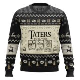 Hooktab Snowy Night Taters Potatoes The Lord Of The Rings Ugly Christmas Sweater