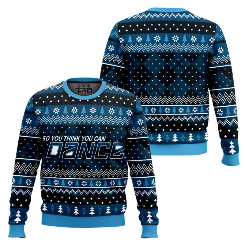 Hooktab So You Think You Can Dance Ugly Christmas Sweater Hooktab So You Think You Can Dance Ugly Christmas Sweater