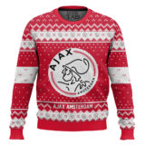 Hooktab Soccer Ajax Amsterdam Custom Name And Number Ugly Christmas Sweater