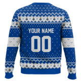 Hooktab Soccer FC Porto Custom Name And Number Ugly Christmas Sweater