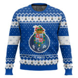 Hooktab Soccer FC Porto Custom Name And Number Ugly Christmas Sweater