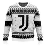 Hooktab Soccer Juventus FC Custom Name And Number Ugly Christmas Sweater