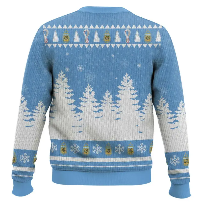 Hooktab Soccer Messi Worldcup Champion Ugly Christmas Sweater Hooktab Soccer Messi Worldcup Champion Ugly Christmas Sweater