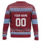 Hooktab Soccer MLS Colorado Rapids Custom Name And Number Ugly Christmas Sweater