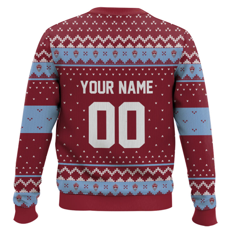 Hooktab Soccer MLS Colorado Rapids Custom Name And Number Ugly Christmas Sweater Hooktab Soccer MLS Colorado Rapids Custom Name And Number Ugly Christmas Sweater