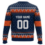Hooktab Soccer MLS FC Cincinnati Custom Name And Number Ugly Christmas Sweater