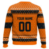 Hooktab Soccer MLS Houston Dynamo FC Custom Name And Number Ugly Christmas Sweater
