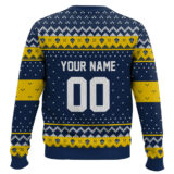 Hooktab Soccer MLS La Galaxy Custom Name And Number Ugly Christmas Sweater