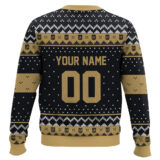 Hooktab Soccer MLS Los Angeles FC Custom Name And Number Ugly Christmas Sweater
