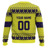Hooktab Soccer MLS Nashville SC Custom Name And Number Ugly Christmas Sweater