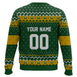 Hooktab Soccer MLS Portland Timbers Custom Name And Number Ugly Christmas Sweater