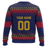 Hooktab Soccer MLS Real Salt Lake Custom Name And Number Ugly Christmas Sweater