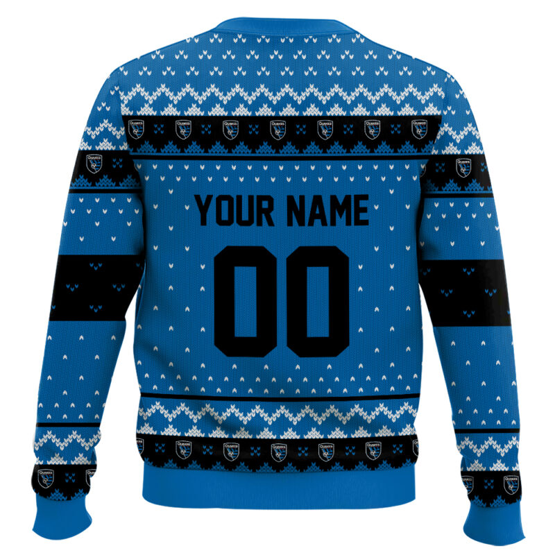 Hooktab Soccer MLS San Jose Earthquakes Custom Name And Number Ugly Christmas Sweater Hooktab Soccer MLS San Jose Earthquakes Custom Name And Number Ugly Christmas Sweater