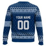 Hooktab Soccer MLS Sporting Kansas City Custom Name And Number Ugly Christmas Sweater