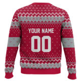 Hooktab Soccer MLS Toronto FC Custom Name And Number Ugly Christmas Sweater
