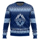 Hooktab Soccer MLS Vancouver Whitecaps FC Custom Name And Number Ugly Christmas Sweater