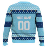 Hooktab Soccer S.S. Lazio Custom Name And Number Ugly Christmas Sweater