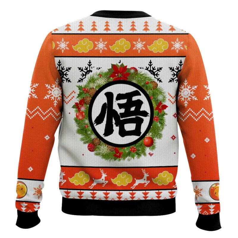 Hooktab Son Family Santa Dragon Ball Ugly Christmas Sweater Hooktab Son Family Santa Dragon Ball Ugly Christmas Sweater