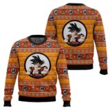 Hooktab Son Goku Dragon Ball Z Ugly Christmas Sweater