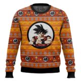 Hooktab Son Goku Dragon Ball Z Ugly Christmas Sweater