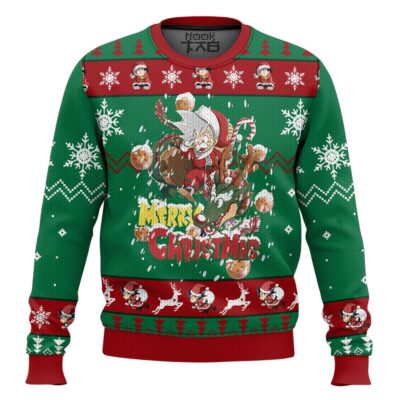 Hooktab Son Goku Merry Christmas Dragon Ball Ugly Christmas Sweater