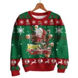 Hooktab Son Goku Merry Christmas Dragon Ball Ugly Christmas Sweater