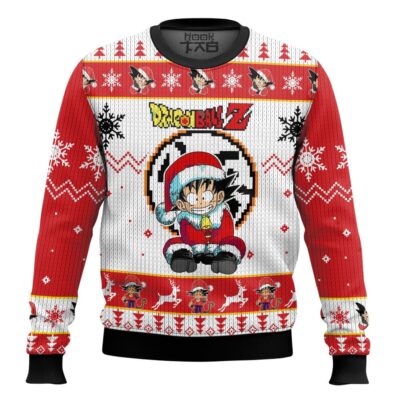 Hooktab Son Goku Santa - Dragon Ball Ugly Christmas Sweater