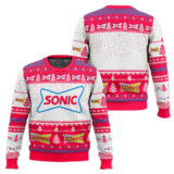 Hooktab Sonic Drive-In Ugly Christmas Sweater