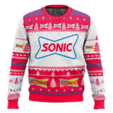 Hooktab Sonic Drive-In Ugly Christmas Sweater