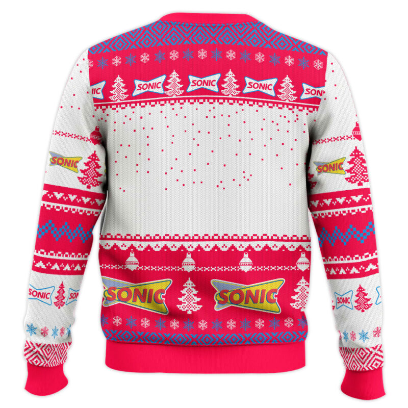 Hooktab Sonic Drive-In Ugly Christmas Sweater Hooktab Sonic Drive-In Ugly Christmas Sweater