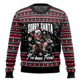 Hooktab Sorry Santa I've Been Feral Ugly Christmas Sweater