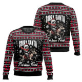 Hooktab Sorry Santa I've Been Feral Ugly Christmas Sweater