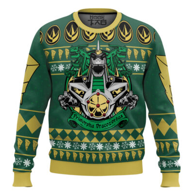 Hooktab Soul of Chogokin Dragonzord Power Rangers Ugly Christmas Sweater
