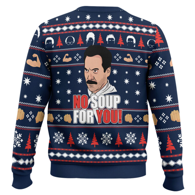 Hooktab Soup Nazi No Soup For You Seinfeld Ugly Christmas Sweater Hooktab Soup Nazi No Soup For You Seinfeld Ugly Christmas Sweater