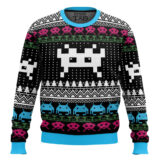 Hooktab Space Invaders 1978 Ugly Christmas Sweater