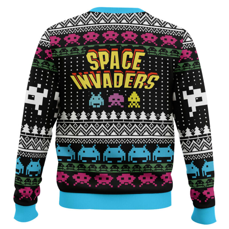Hooktab Space Invaders 1978 Ugly Christmas Sweater Hooktab Space Invaders 1978 Ugly Christmas Sweater