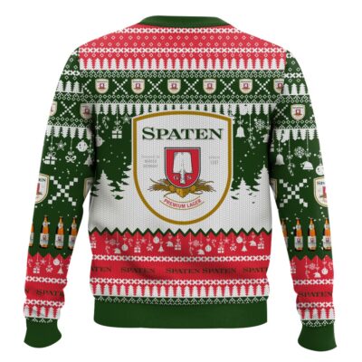 Hooktab Spaten German Beer Ugly Christmas Sweater