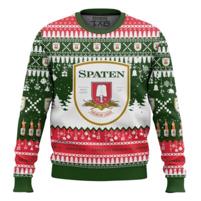 Hooktab Spaten German Beer Ugly Christmas Sweater