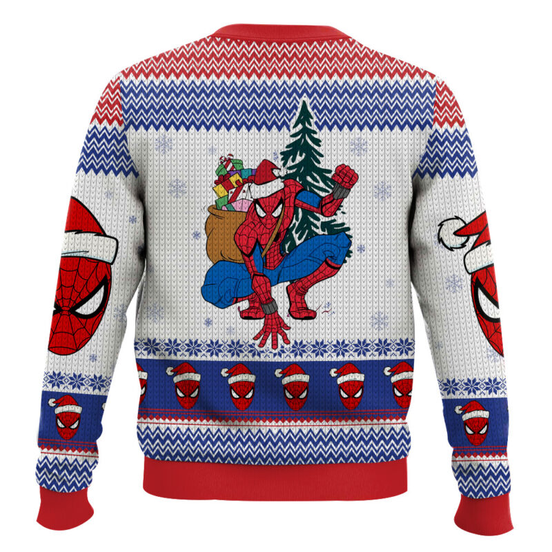 Hooktab Spider-man Pointing Meme Ugly Christmas Sweater Hooktab Spider-man Pointing Meme Ugly Christmas Sweater