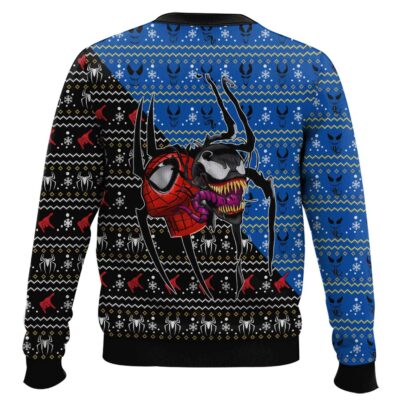 Hooktab Spider-man vs Venom Ugly Christmas Sweater