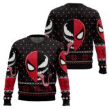 Hooktab Spider-man X Venom Marvel Ugly Christmas Sweater